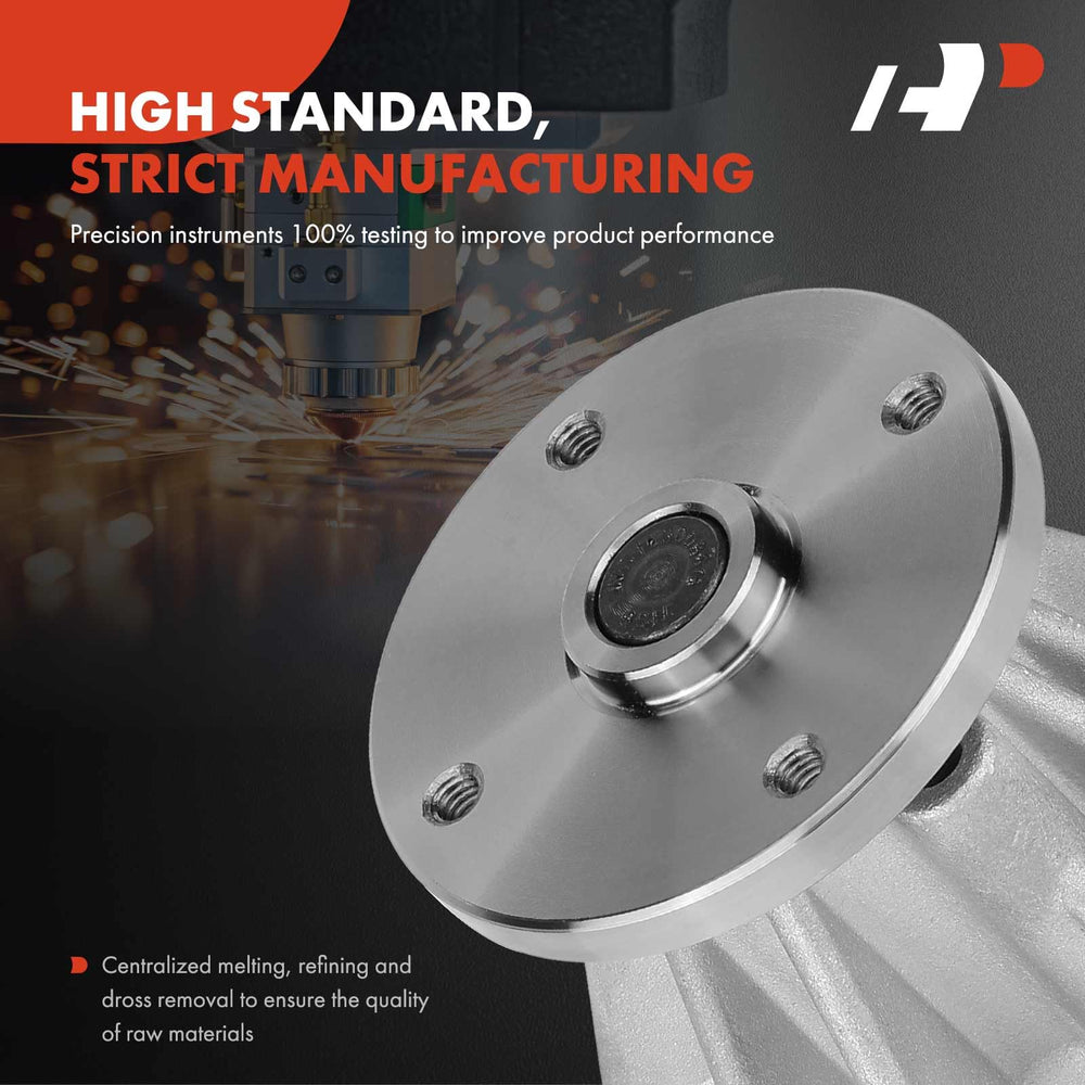 APremium engine water pump impeller with six vanes demonstrates efficient coolant flow