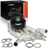 A-Premium engine water pump with thermostat for GM cars, reliable cooling potential.