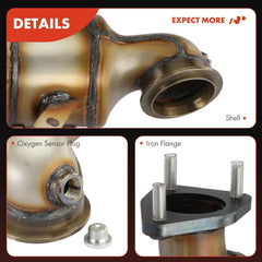 3-bolt welded flange provides a secure exhaust connection.