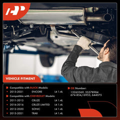 A-Premium front catalytic converter for Chevy Cruze Limited 2016 ensures a precise fit.