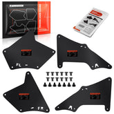 A-Premium splash guards front left fender liner protecting wheel well from mud and spray