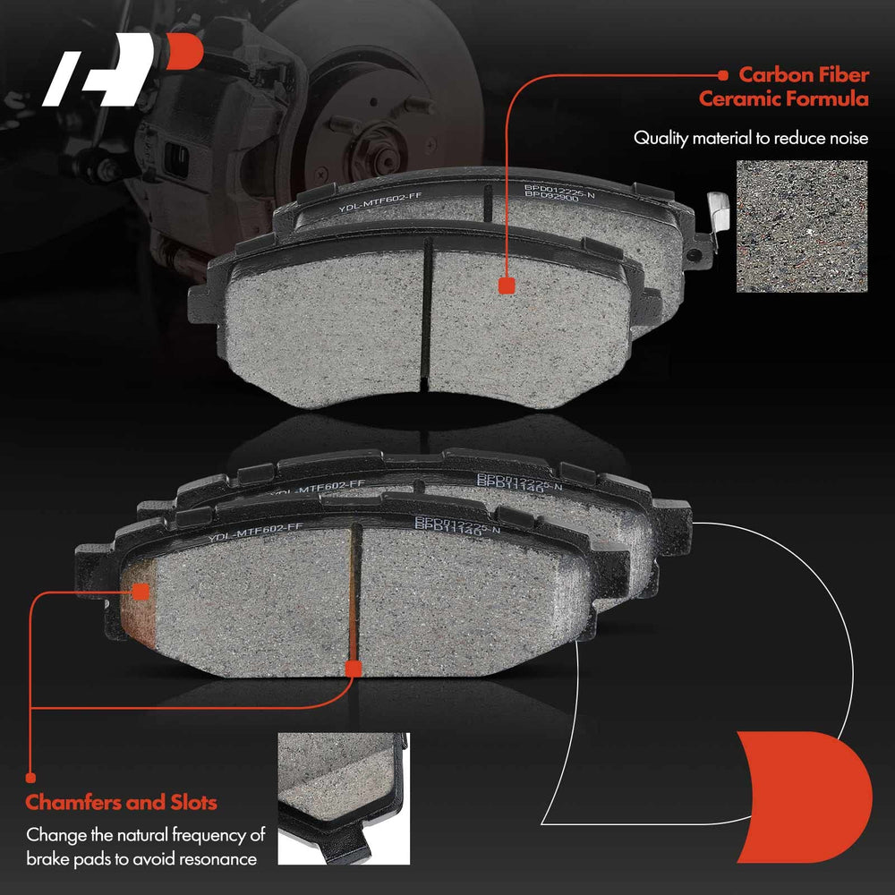 A-Premium ceramic brake pads for Subaru Legacy front and rear with strong stopping feel.