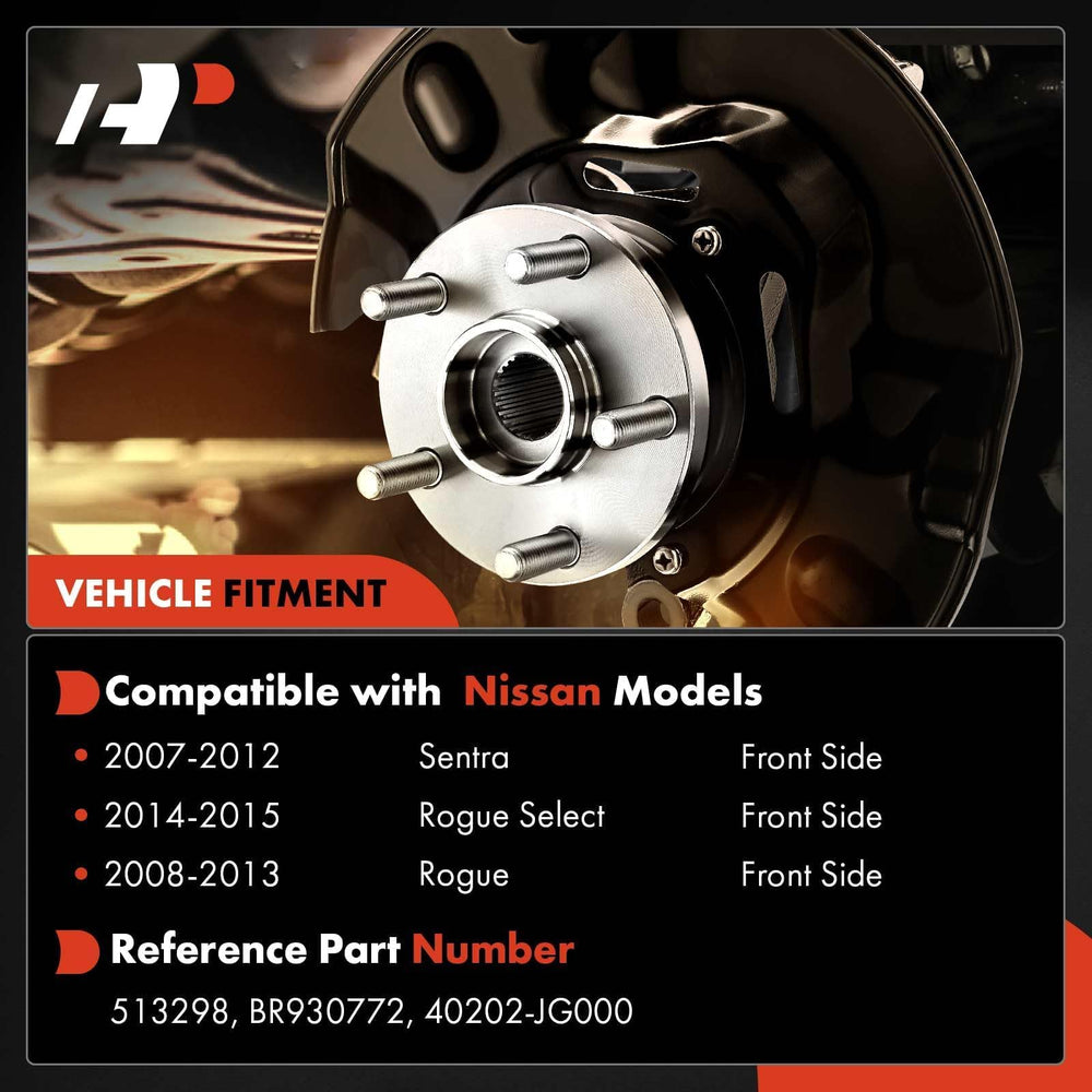 A-Premium front right wheel bearing hub assembly ensures smooth rotation.
