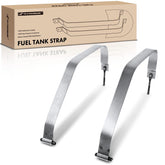 A-Premium Jeep TJ fuel tank strap in gray satin coat steel for durable mounting