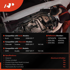 A-Premium outlet-side heater hose ready-to-install connection for Chevrolet Traverse