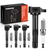 A-Premium ignition coil pack front view, ready-to-install for Honda and Acura engines.