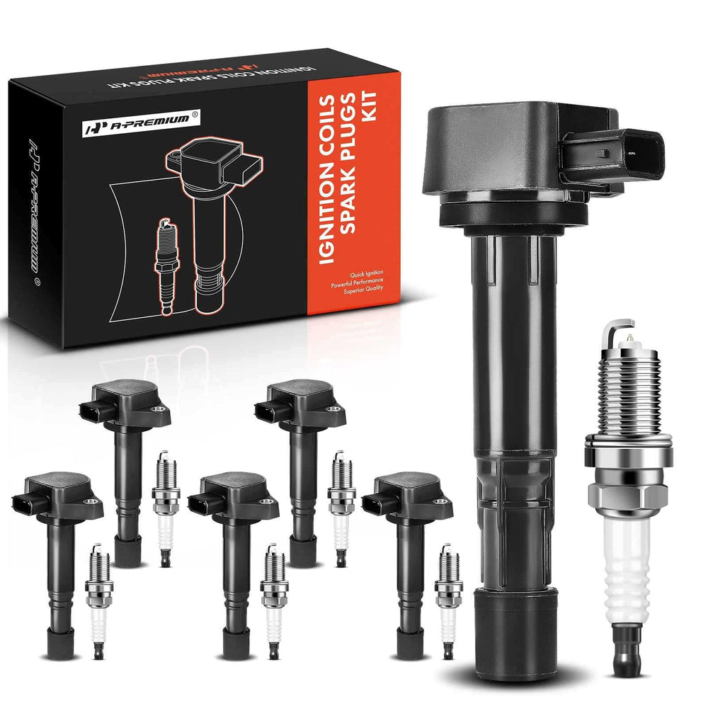 A-Premium ignition coil pack for Honda Pilot 2006-2008; bolt-on V6 3.5L, reliable starts.