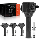 APremium ignition coil pack for Subaru Outback in engine bay for reliable ignition.