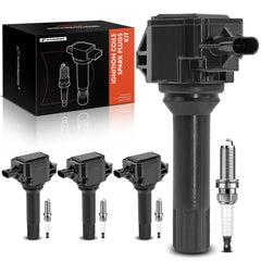 APremium ignition coil pack for Subaru Outback in engine bay for reliable ignition.