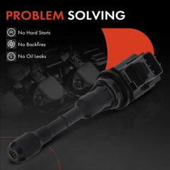 A-Premium ignition coil primary resistance 0.72 ohm for reliable spark delivery.