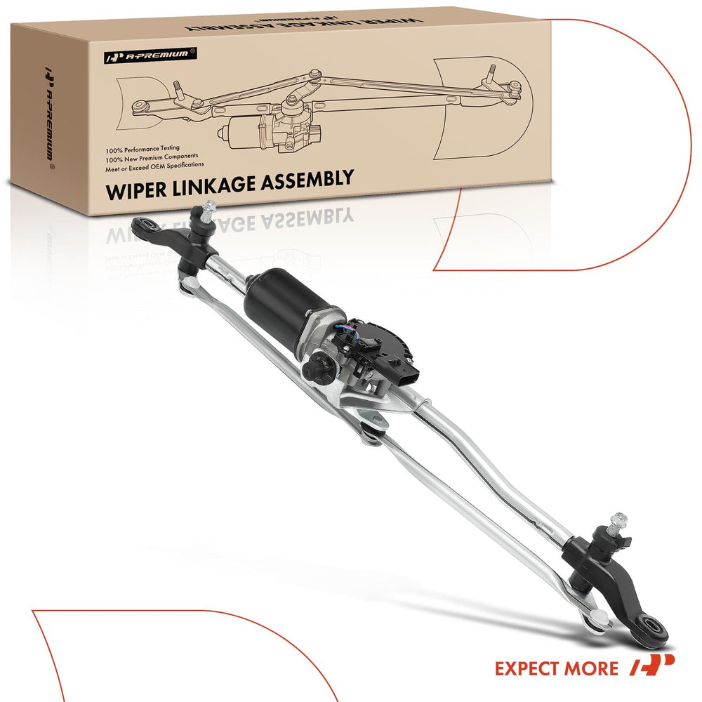 A-Premium installation-ready wiper motor and linkage for Jeep Wrangler.