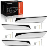 A-Premium interior door handle lever front driver side chrome finish for replacement