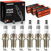 A-Premium iridium-platinum spark plug front view for reliable starts.