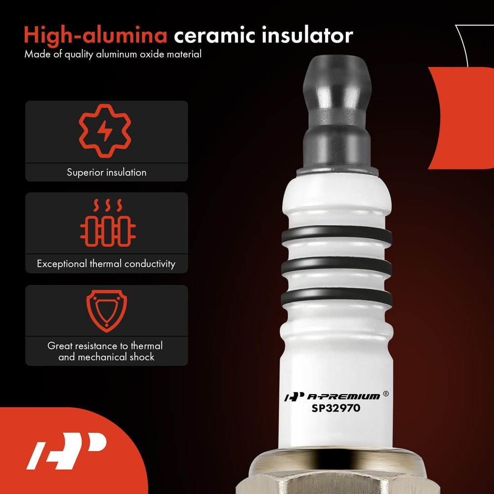 A-Premium spark plug in packaging box, ready for shipment.