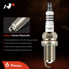 A-Premium iridium tip close-up showing precision electrode for efficient combustion.