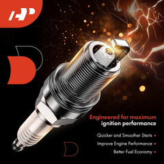 Close-up of durable iridium tip on A-Premium spark plugs