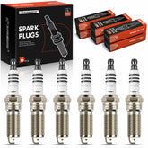 A-Premium Iridium Platinum spark plugs, top view, long-life ignition design.