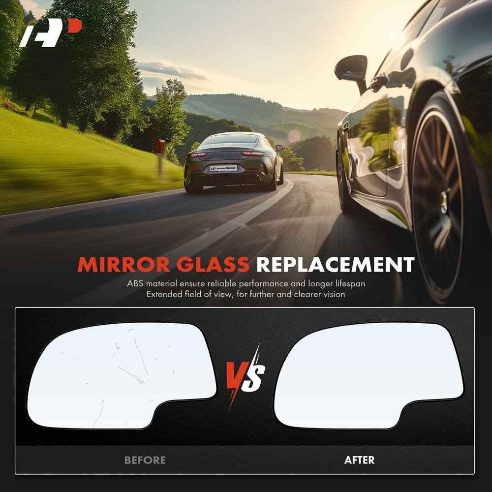 A-Premium driver-side mirror glass fits multiple GM pickups and SUVs