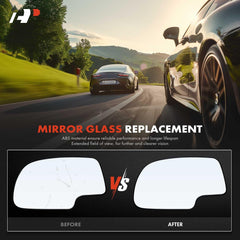 A-Premium driver-side mirror glass fits multiple GM pickups and SUVs
