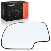 A-Premium left driver-side mirror glass with flat surface for Silverado visibility