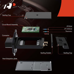 A-Premium MAF sensor side-angle emphasizes slim form for tight engine bays.