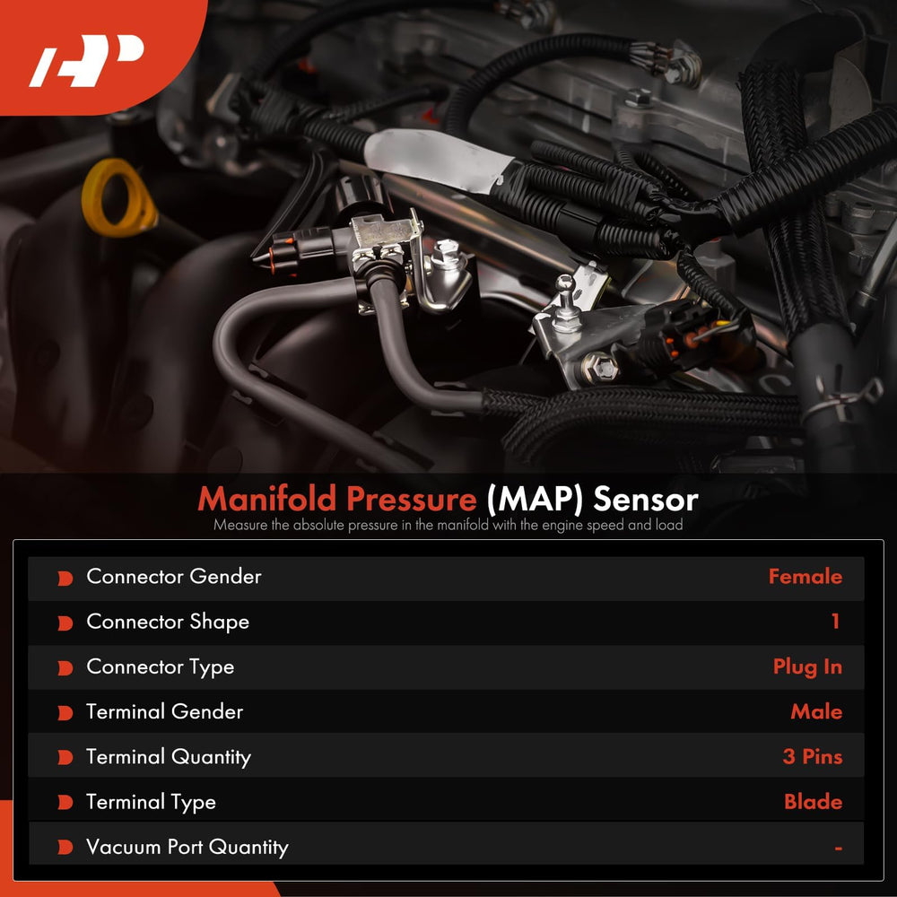 A-Premium MAP sensor vehicle fitment list highlighting broad GM compatibility