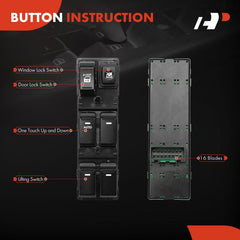 A-Premium master power window switch assembly view designed for Sorento fitment.