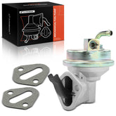 A-Premium mechanical fuel pump front view with gasket for Chevy and GMC compatibility