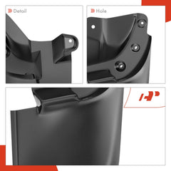 A-Premium four-pack mud guards provide full coverage for front and rear wheels.