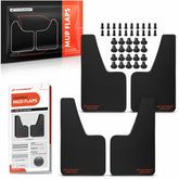 A-Premium mud flaps front left angle protect wheel arches from spray and debris.