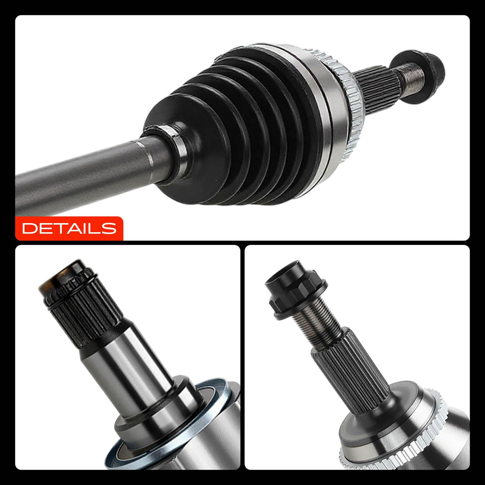 One-year unlimited-mileage warranty badge on A-Premium CV axles