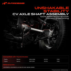 A-Premium front right CV axle ready for installation and power transfer
