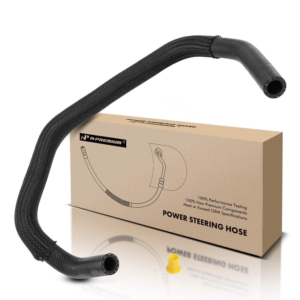 A-Premium reservoir-to-pump hose in a clean engine bay for leak-free steering.