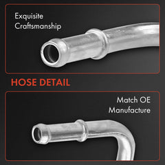A-Premium return hose detail emphasizing galvanized steel tubing strength