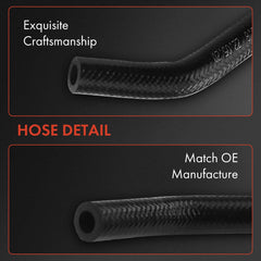 A-Premium hose under hood view illustrating routing and fit