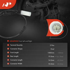 A-Premium rear brake pad sensor kit for BMW, reliable wear warning.