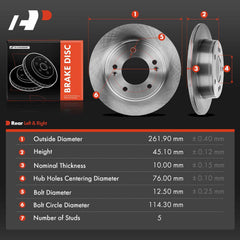 A-Premium rear rotor for Veloster 2017 left supports quiet braking and durable coating.