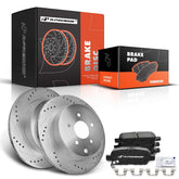 A-Premium rear brake rotors 308mm with drilled slots for cooling