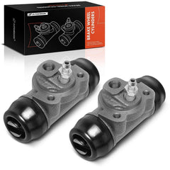 A-Premium rear-drum brake wheel cylinder, driver-side close-up showing reliable braking potential.