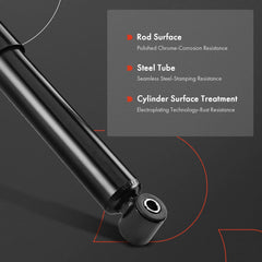 Close-up of A-Premium gas-type rear shock absorber highlighting robust construction.