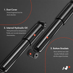 A-Premium rear shock absorber for Town & Country 2008–2010 left side, smooth ride.