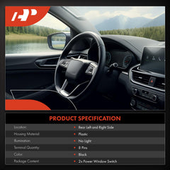 A-Premium rear-side 2pc window switch right view enabling smooth operation.