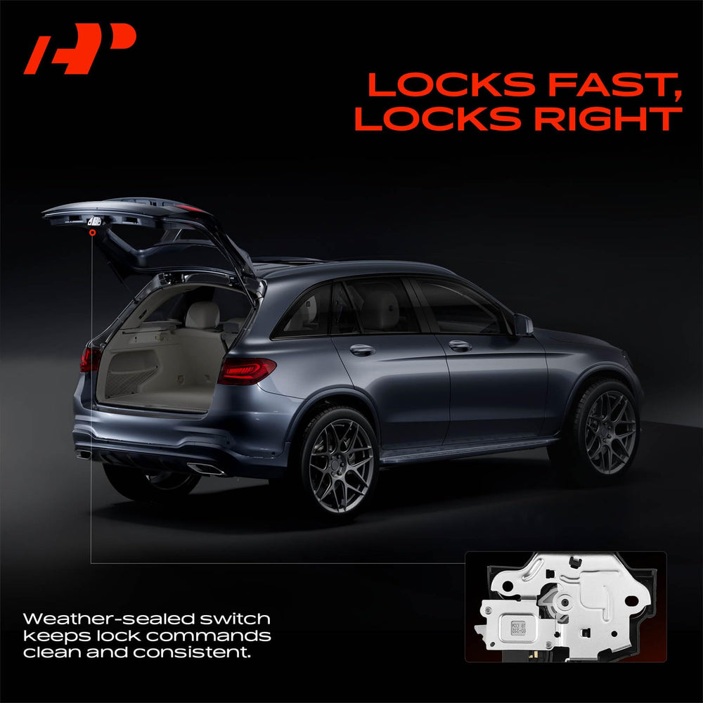 A-Premium rear tailgate lock actuator demonstrates durable mechanism.