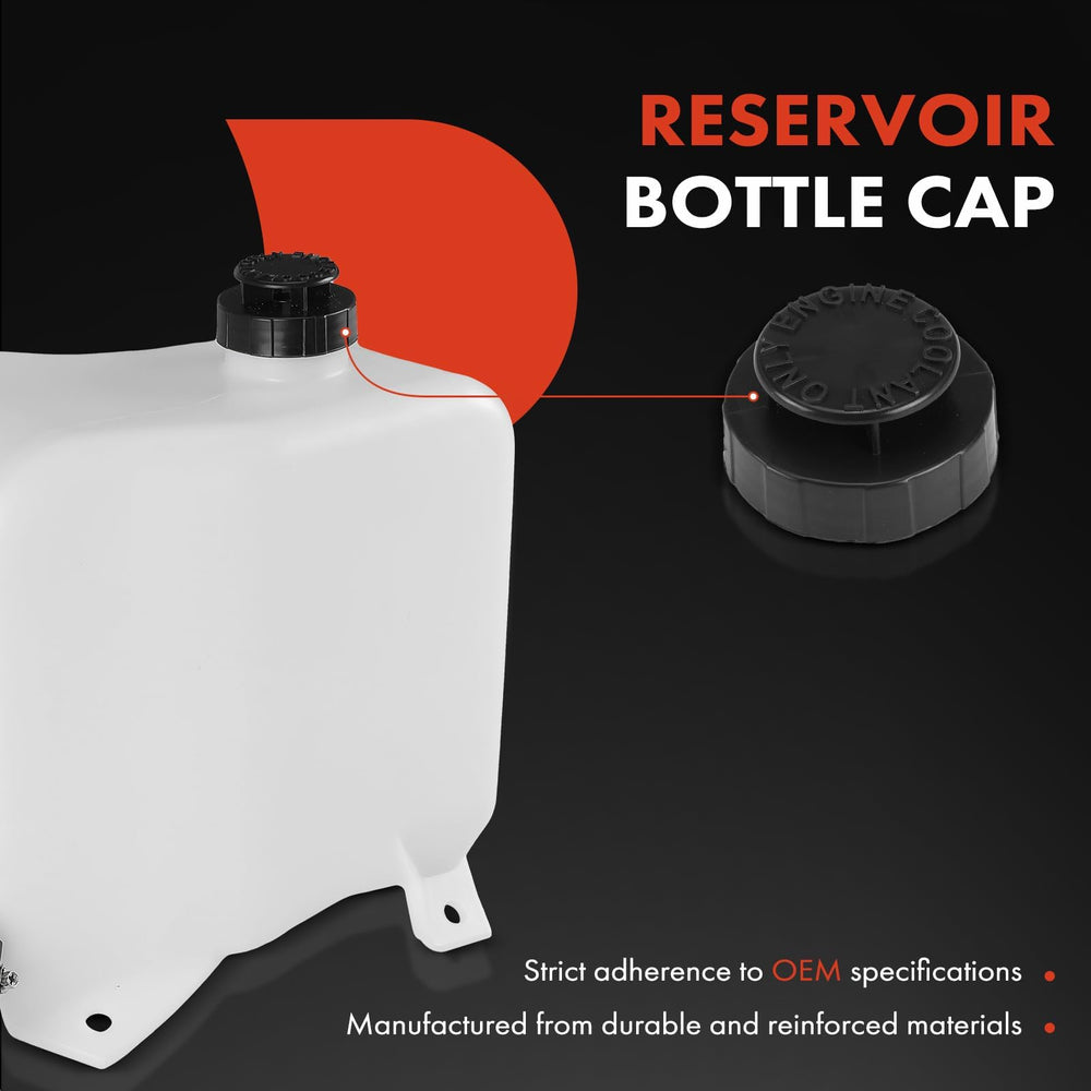 A-Premium RV/pickups overflow tank for 1988-1991 models supports steady cooling.