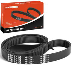 A-Premium serpentine belt close-up EPDM rubber demonstrates durability and flexibility.
