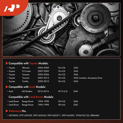 A-Premium serpentine belt on Toyota Tundra engine for long-lasting performance