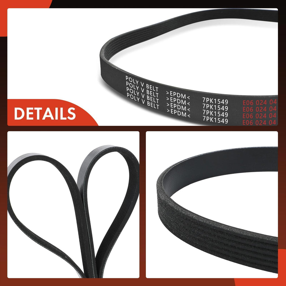 APremium serpentine belt promotes precise tension and reduced vibration