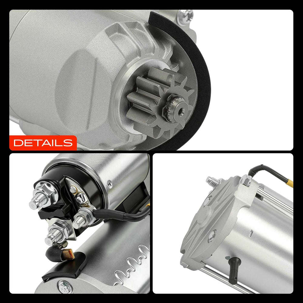 A-Premium starter motor installed in engine bay showing fitment