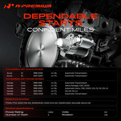 A-Premium starter motor for Honda Civic EL side view shows compact design for easy installation