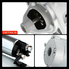 A-Premium starter motor label shows specs and compatibility.